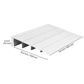 Vevor Türschwellenrampe 677x865x138 mm Rollstuhlrampe Aluminiumlegierung 360 kg