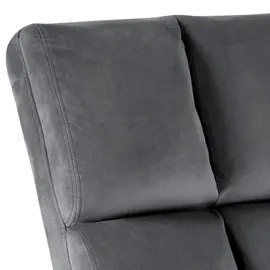 VCM Cocktailsessel Alba Samt 62 x 90 x 86 cm Grau