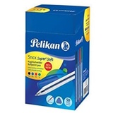 Pelikan Kugelschreiber Stick super soft, farbig sortiert, 50 Stück in Displaybox