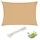 Woltu Sonnensegel Rechteck HDPE 300 x 400 cm Sand