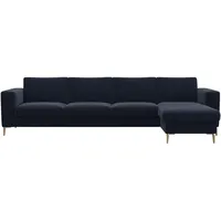 FLEXLUX Ecksofa »Fiore, super Sitzkomfort durch Kaltschaum im Sitz, L-Form«, breite Armlehnen, Füße Alu+ Eiche