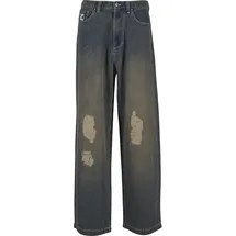 Karl Kani Relaxed Baggy Fit Jeans im Destroyed-Look Modell Distress Jeansblau, 32