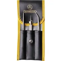 Bernstein Pinzetten-Set 3teilig Super-spitz, Stumpf, Spitz, gebogen