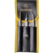 Bernstein Pinzetten-Set 3teilig Super-spitz, Stumpf, Spitz, gebogen