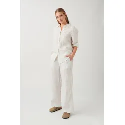 Gina Tricot - linen trousers - Leinenhosen - Weiß - S - Dame - Weiß - S
