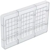 Decora 0050147 SCHOKOLADENFORM TAFEL 100 G 127 X 72 X 11 H MM, Polycarbonate, Durchsichtig, Durchsichtig