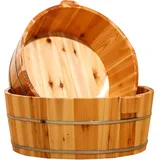 Generisch Fußspa - Fußbadewanne aus Holz - Massivholz Fuß Spa Eimer zum Einweichen der Füße, Haushalt Pediküre Schüssel, Fußmassage Fässer für Zuhause Fußpflege