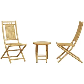 vidaXL 3-tlg. Bistro-Set Bambus