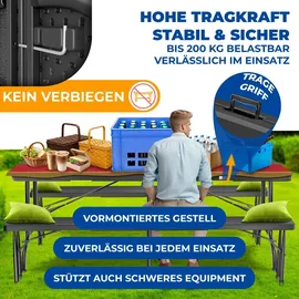 Kesser Buffettisch 183 x 76 cm anthrazit klappbar
