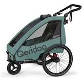 Qeridoo Qupa 1 Plus Kinderfahrradanhänger blau