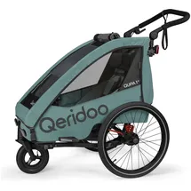 Qeridoo Qupa 1 Plus Kinderfahrradanhänger blau