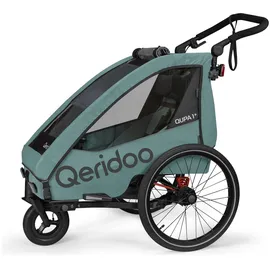 Qeridoo Qupa 1 Plus Kinderfahrradanhänger blau