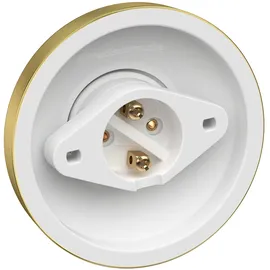 ledscom.de ELEKTRA 1x E27 Porzellan gold glänzend