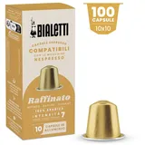 Bialetti-Kaffee Nespresso®-kompatible Kapseln – Raffinato – 100 Kapseln