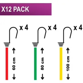 Master Lock Spannseil Twin Wire 3107EURDAT Bunt 12er Set