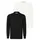 Felix Hardy Polokragenpullover FELIX HARDY "Pullover mit Polo-Kragen 2er-Pack", Herren, Gr. XL, ecru, schwarz, 100% Baumwolle, Pullover