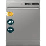 Homex DWFS601449E-S Geschirrspüler (freistehend, 598 mm, Silber)