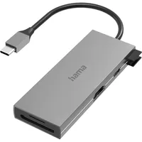 Hama USB-C-Hub Multiport 6 Ports 2 x USB-A 1 x USB-C / HDMI / SD / microSD