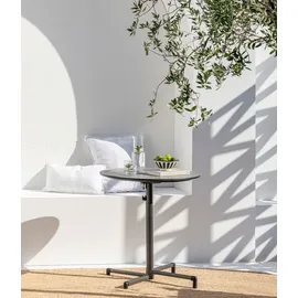 Dehner Capri Gartentisch Ø 70 x 74 cm Grau