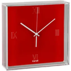 Kartell - Tic & Tac Wanduhr, orangerot