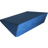 kissen-fabrik Stützendes Keilkissen für Bett oder Couch Schaumstoffkeil Lagerungshilfe Lagerungskissen Rückenstütze (blau)