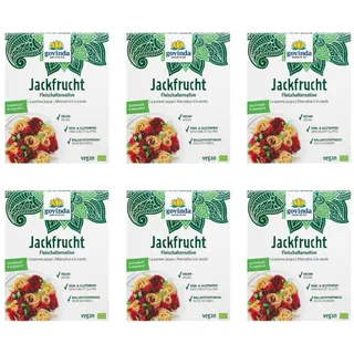 Govinda Jackfrucht Fleischalternative Schnetzel, 6er Pack (6 x 200 g)