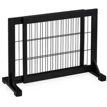 Relaxdays Treppenschutzgitter Ausziehbares Absperrgitter 56x70-108 cm Schwarz