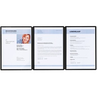 Pagna Bewerbungsmappe Square 3-teilig, aus satiniertem Premium-Karton mit 2