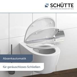Schütte WC-Sitz Water Lily Duroplast mit Absenkautomatik Schnellverschluss
