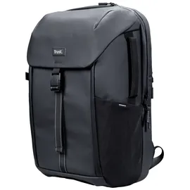 Trust Jersey Rucksack für den Alltag für Notebooks bis zu 17 Zoll, Schwarz