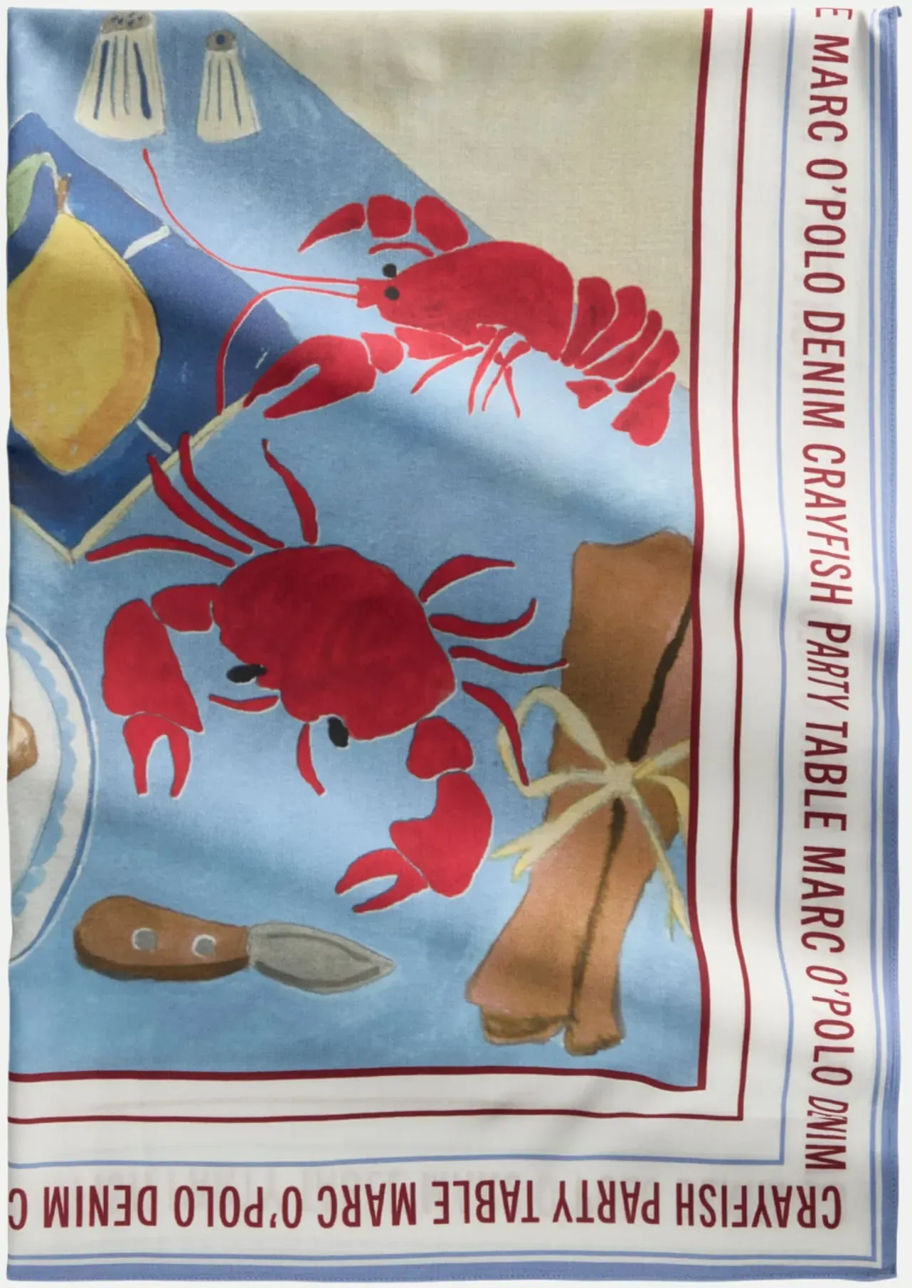 Tuch mit All-Over Print Mehrfarbig