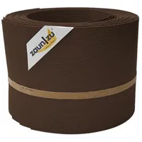 zaunzu® Sichtschutz Rille 10x Einzelstreifen 255 x 10 cm Braun