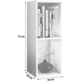VCM Mendas Bücherregal 34 x 30 x 72 cm Braun