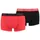 Puma Basic Boxershorts red/black S 2er Pack