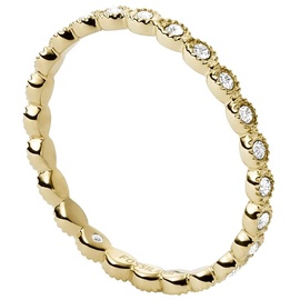 Fossil Ring Für Frauen Vintage Iconic, Höhe: 1,9mm Gold-Edelstahl-Ring, JF03749710