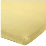 Erwin Müller Spannbettlaken Jersey-Elasthan 180 x 200 - 200 x 220 cm gelb