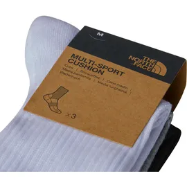 The North Face Multi Sport Cush Crew Socken 3er Pack Schwarz/Mehrfarbig 41-43