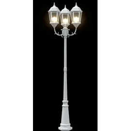 vidaXL Garten-Licht Weiß 235 cm Aluminium vidaXL