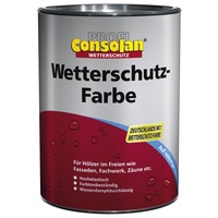 Consolan Profi Wetterschutzfarbe Holzschutz außen 2,5 Liter, Moosgrün, 2.5 l (1er Pack)