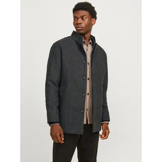 JACK & JONES Harrison Jacke - Dark Grey Melange / Herringbone - XS