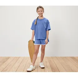 Tchibo - Heavy Kinder-T-Shirt mit überschnittenen Schultern - Mädchen - Gr. 146/152 - rosa