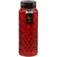 Premium Line 8 St. Zwei Wochenbrenner, Brenndauer bis 14 Tage, Grabkerze, Grabkerzen, Grablampe, Grablicht, Grableuchten, Kerzenlicht, (Rot)