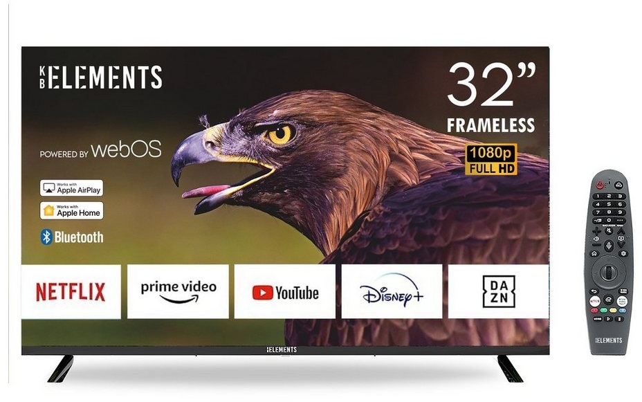 KB Elements ELT32WB5E LED-Fernseher (81,00 cm/32 Zoll, Full HD, webOS Smart TV) schwarz