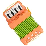 ifundom Akkordeon Für Kinder Akkordeon-instrument Leistung Akkordeon Vorschulmusikinstrument Akkordeon Für Leistung Kinderinstrument Instrument Für Den Kindergarten Plastik Orange