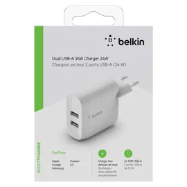 Belkin Boost Charge Dual USB Schnellladegerät 12W Weiẞ
