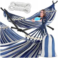 Ebran trade KRUMAD Hängematte mit Gestell 260x150 cm Belastbarkeit