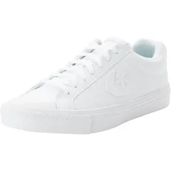 Sneaker CONVERSE "SPORT CASUAL FAUX LEATHER", Gr. 40,5, weiß, weiß, barely grau, Leder, sportlich, Schuhe