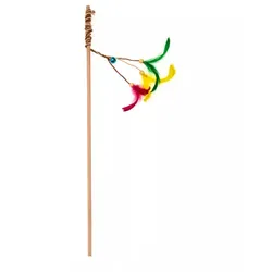 COMFY Katzenspielzeug Stab mit Federn 50 cm