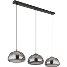 GLOBO Pendelleuchte Wohnzimmerlampe Hängelampe Deckenleuchte Glas Rauchfarbe 3-Flammig