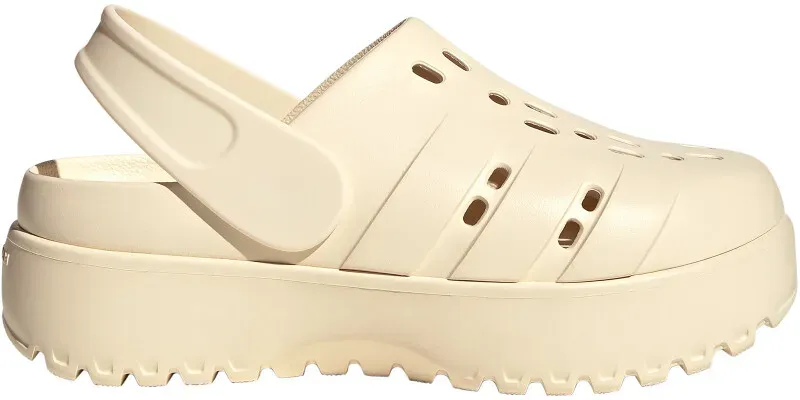 adidas Adilette Platform Clogs Damen JP7159 - wonder white/wonder white/wonder white 38